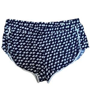 J&B Blue and white Elephant print sleep shorts size S